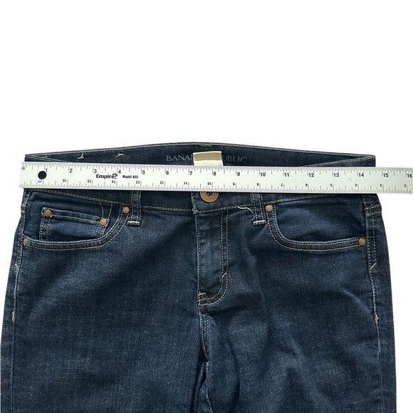 Banana Republic size 27 low rise bootcut jeans medium wash blue denim - Picture 7 of 11